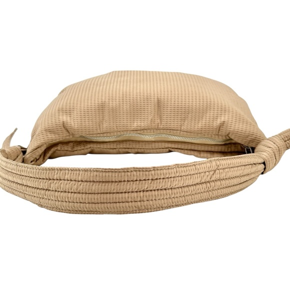 HVISK Moon Shoulder Bag - Beige Textured Knot Detail Shoulder Bag - Picture 6 of 16
